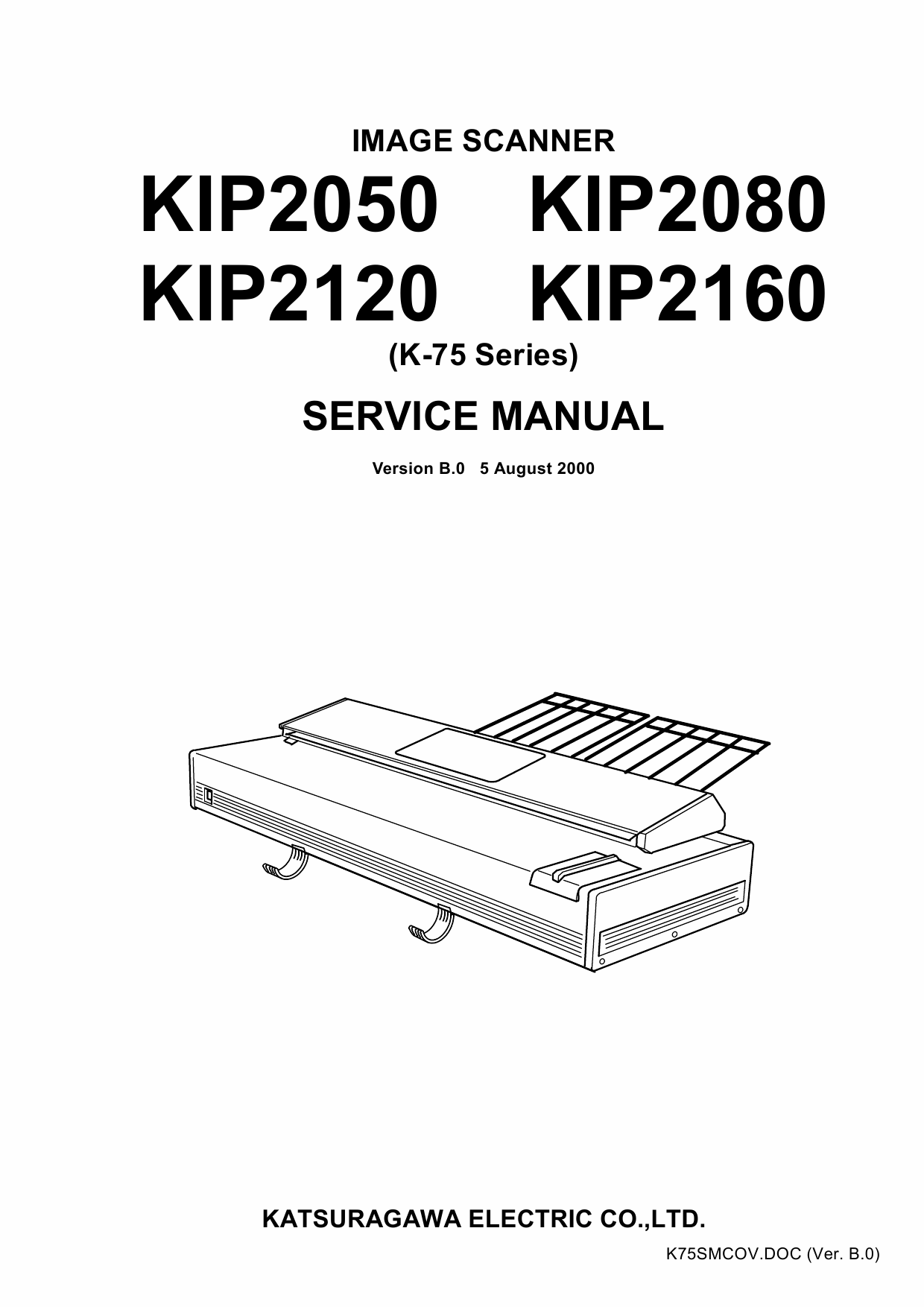 KIP 2050 2080 2120 2160 Image-Scanner K-75 Service Manual-1